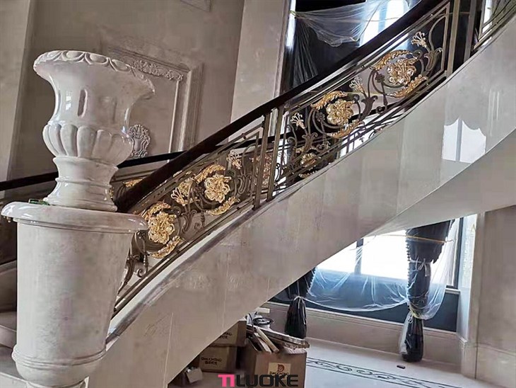 metal deck stair railing
